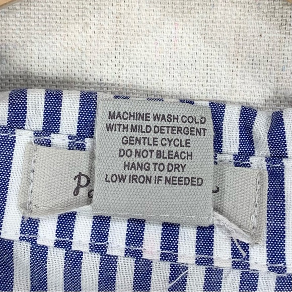 Passport~NWT~Flared Waist~Cropped~3/4 Sleeve~V-neck‎ Women’s Top w/ Collar~Sz Lg - Picture 11 of 12